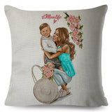 45cm x 45cm Mom & Baby Pillow Cases