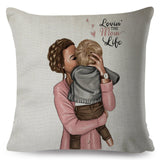 45cm x 45cm Mom & Baby Pillow Cases