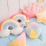 Candy Color Coud Star Moon Plush Pillow
