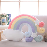 Candy Color Coud Star Moon Plush Pillow